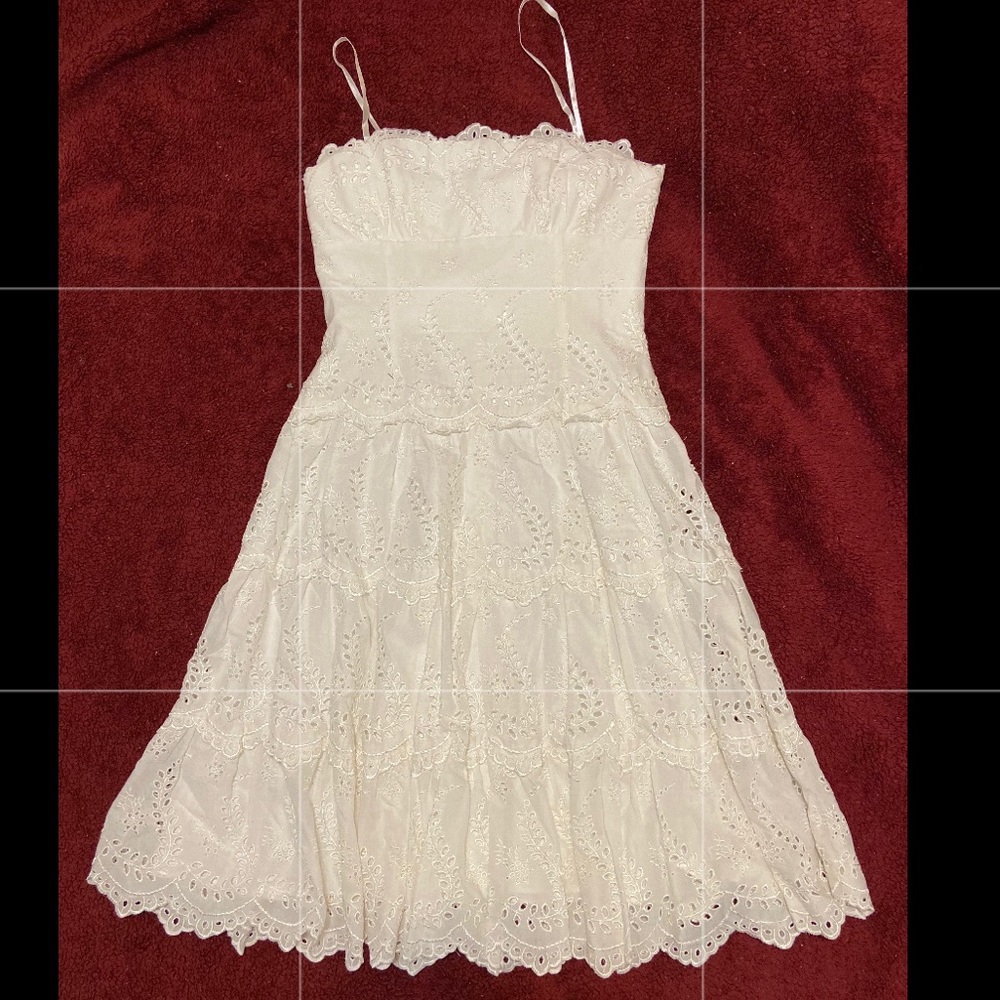 BCBG MAXAZRIA white strapless dress sz 4